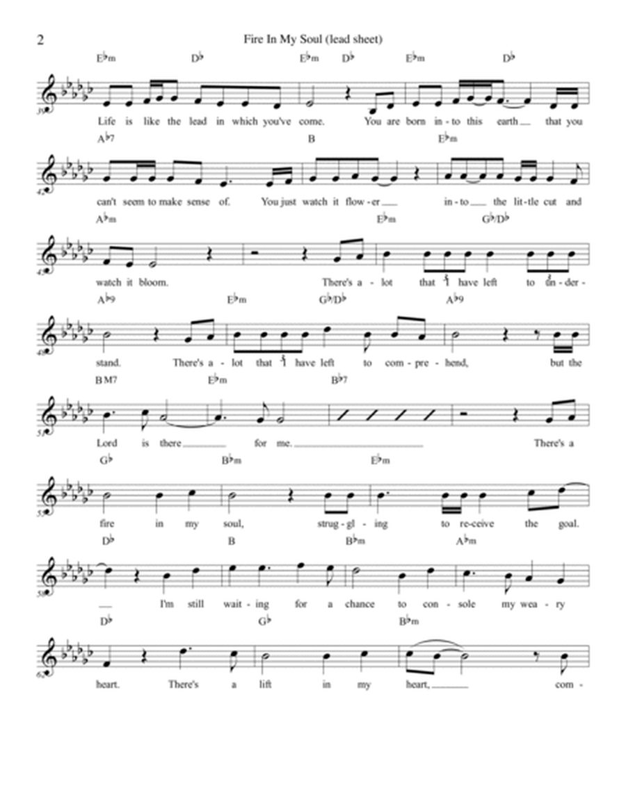 Fire In My Soul (Lead Sheet) image number null