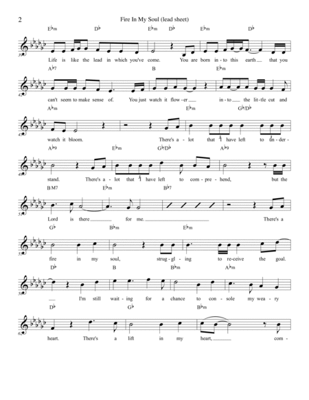 Fire In My Soul (Lead Sheet) image number null