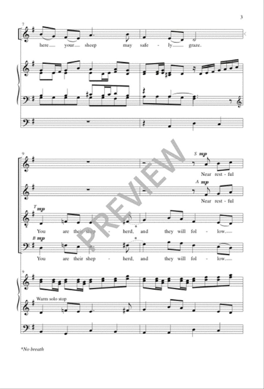 Sheep May Safely Graze 4-Part scores gallery preview page 4
