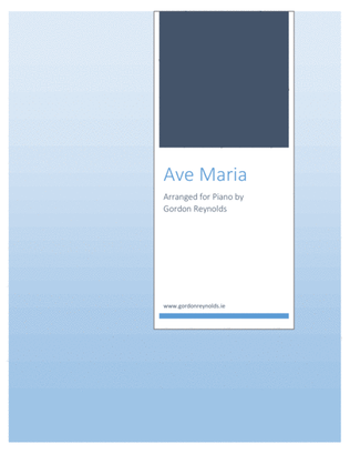 Book cover for Ave Maria for Piano