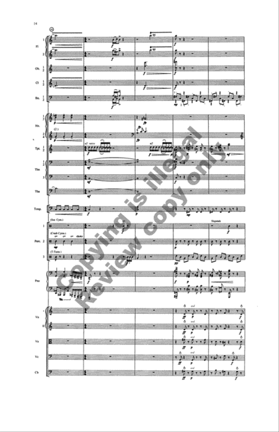 Overture: Parachute Dancing Full Orchestra scores gallery preview page 13