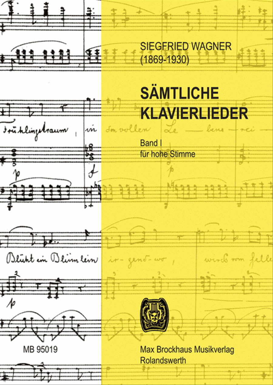 Sämtliche Klavierlieder für hohe Stimme und Klavier