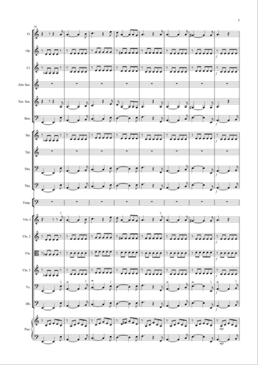 House Of The Rising Sun for School Orchestra Full Orchestra scores gallery preview page 3