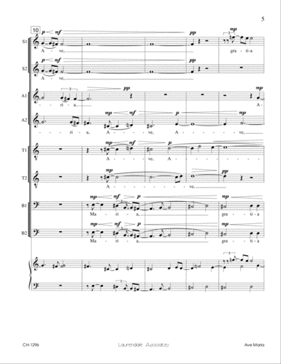 Ave Maria Divisi scores gallery preview page 4