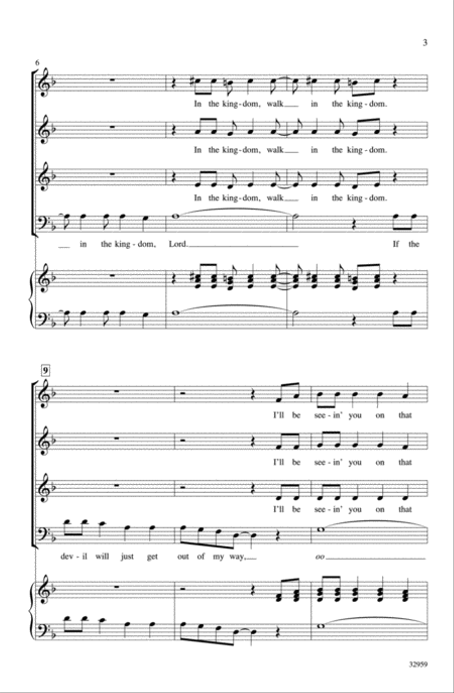 Walk in the Kingdom Walk in the Kingdom 3-Part scores gallery preview page 3