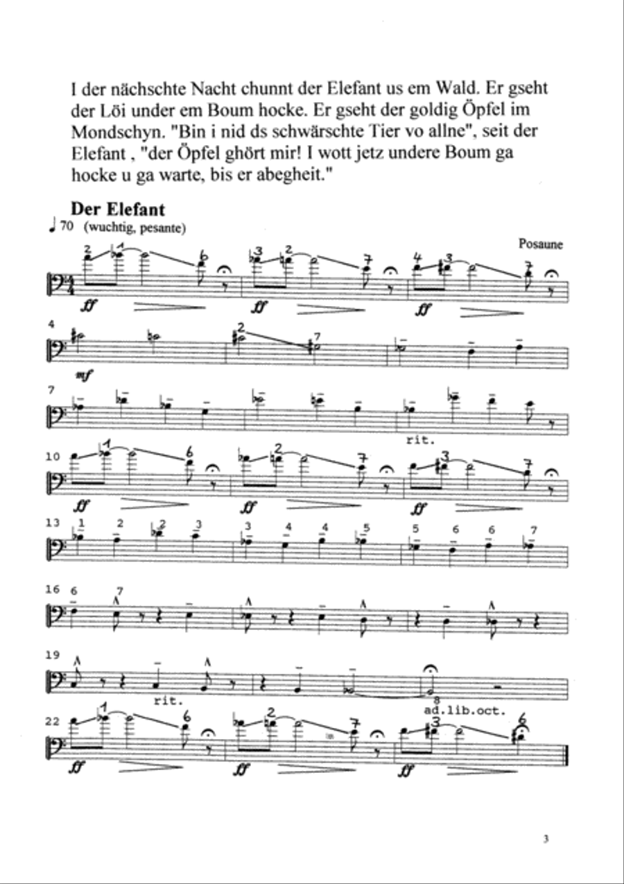 Der goldig Opfel Der goldig Opfel Trombone scores gallery preview page 12