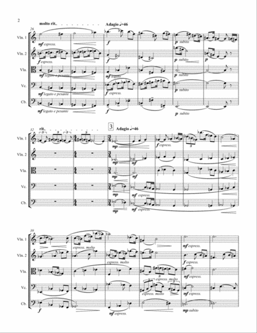 Symphony for String Orchestra, Op. 2 String Orchestra scores gallery preview page 2