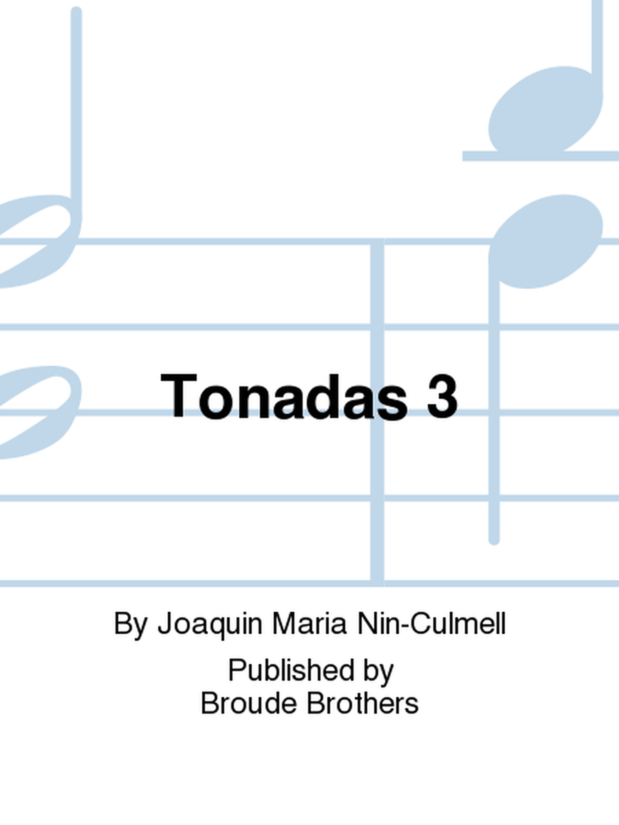 Tonadas for Piano Solo, Volume 3