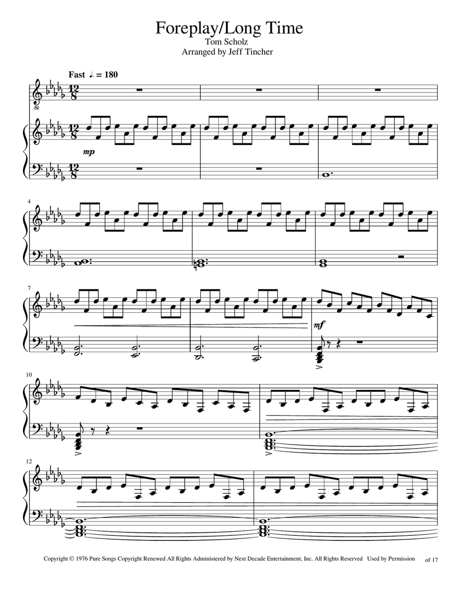 Foreplay/long Time Foreplay/long Time Voice scores gallery preview page 2