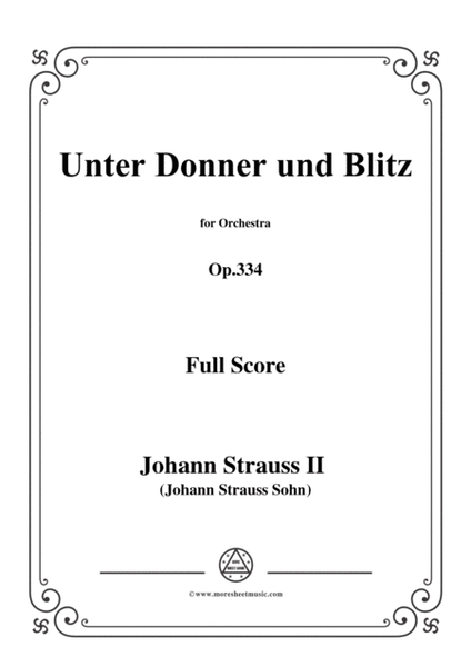 Johann Strauss II-Unter Donner und Blitz,Op.324,for Orchestra image number null