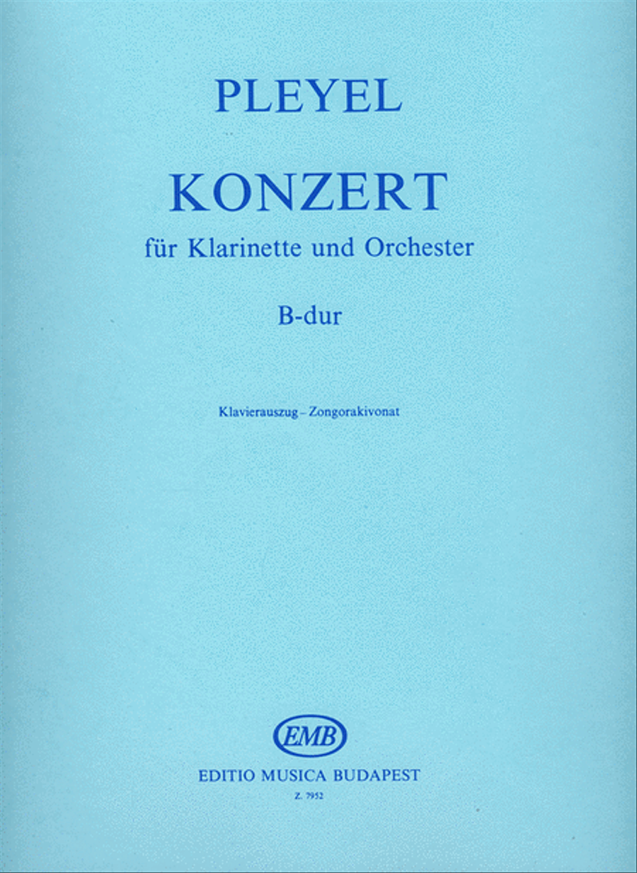 Konzert Für Klarinette B-Dúr Clarinet Solo scores gallery preview page 1
