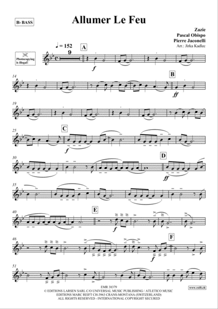 Allumer Le Feu Allumer Le Feu Piano Accompaniment scores gallery preview page 2