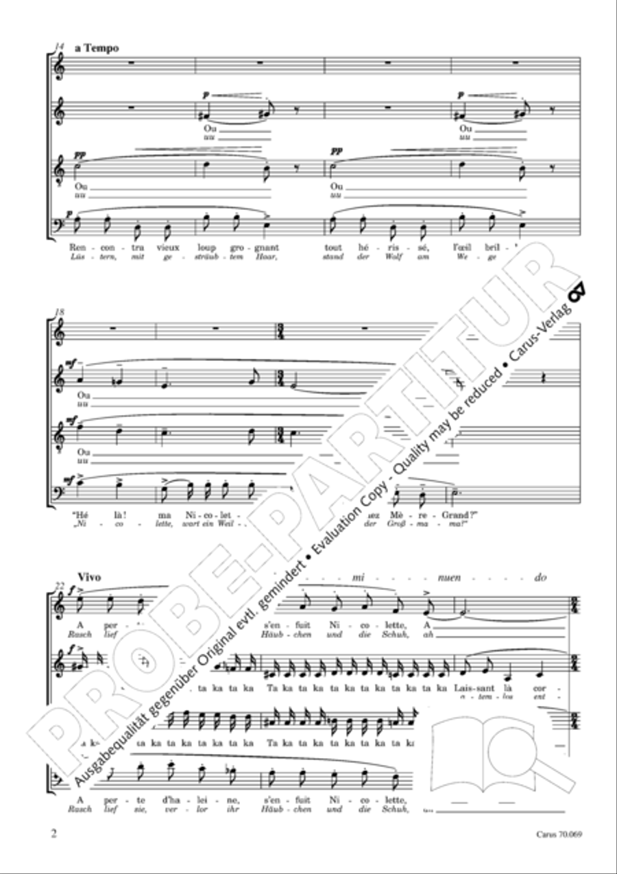 Ravel: Trois chansons Ravel: Trois chansons Choir scores gallery preview page 3