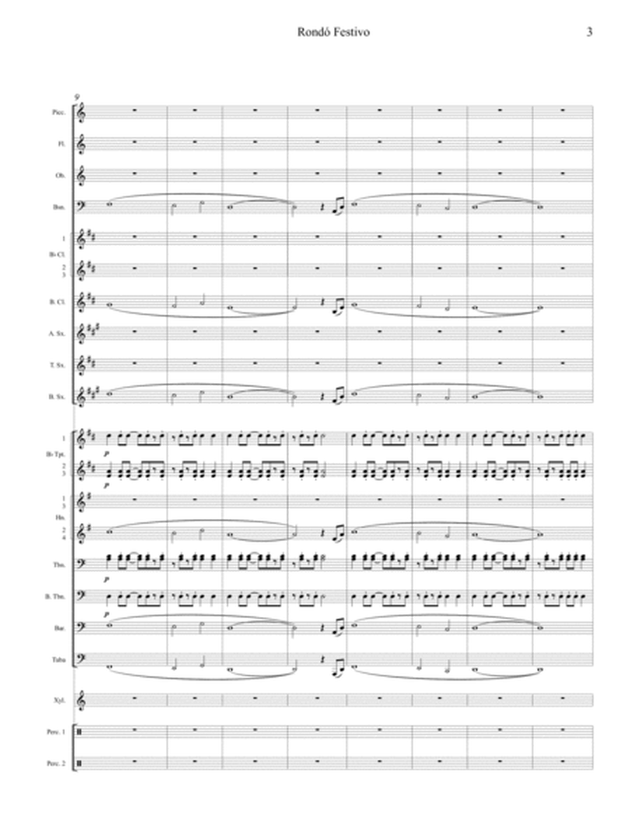Rondó Festivo - for Concert Band (Score and parts) image number null