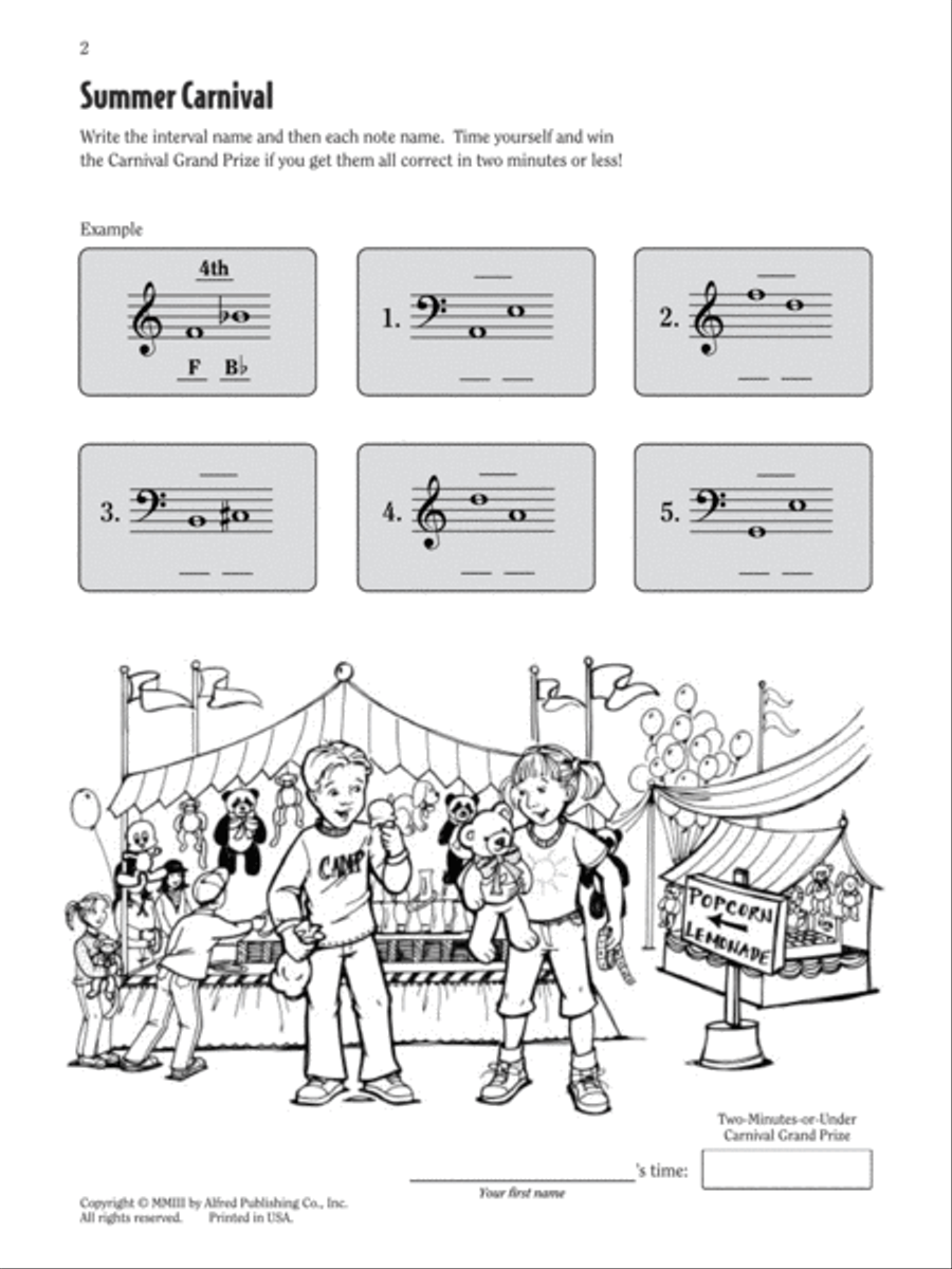 Let's Celebrate Summer, Book 2 Easy Piano scores gallery preview page 2