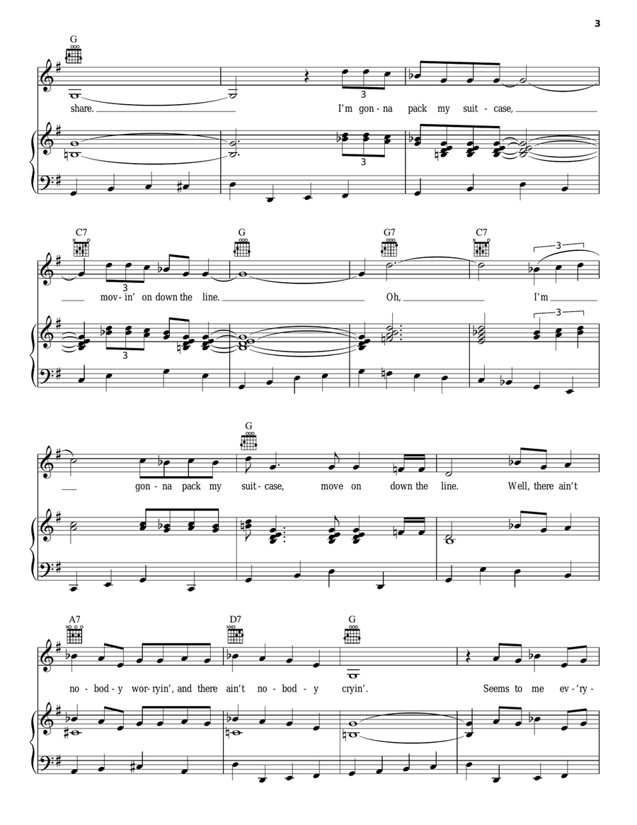 Everyday I Have The Blues Guitar scores gallery preview page 3
