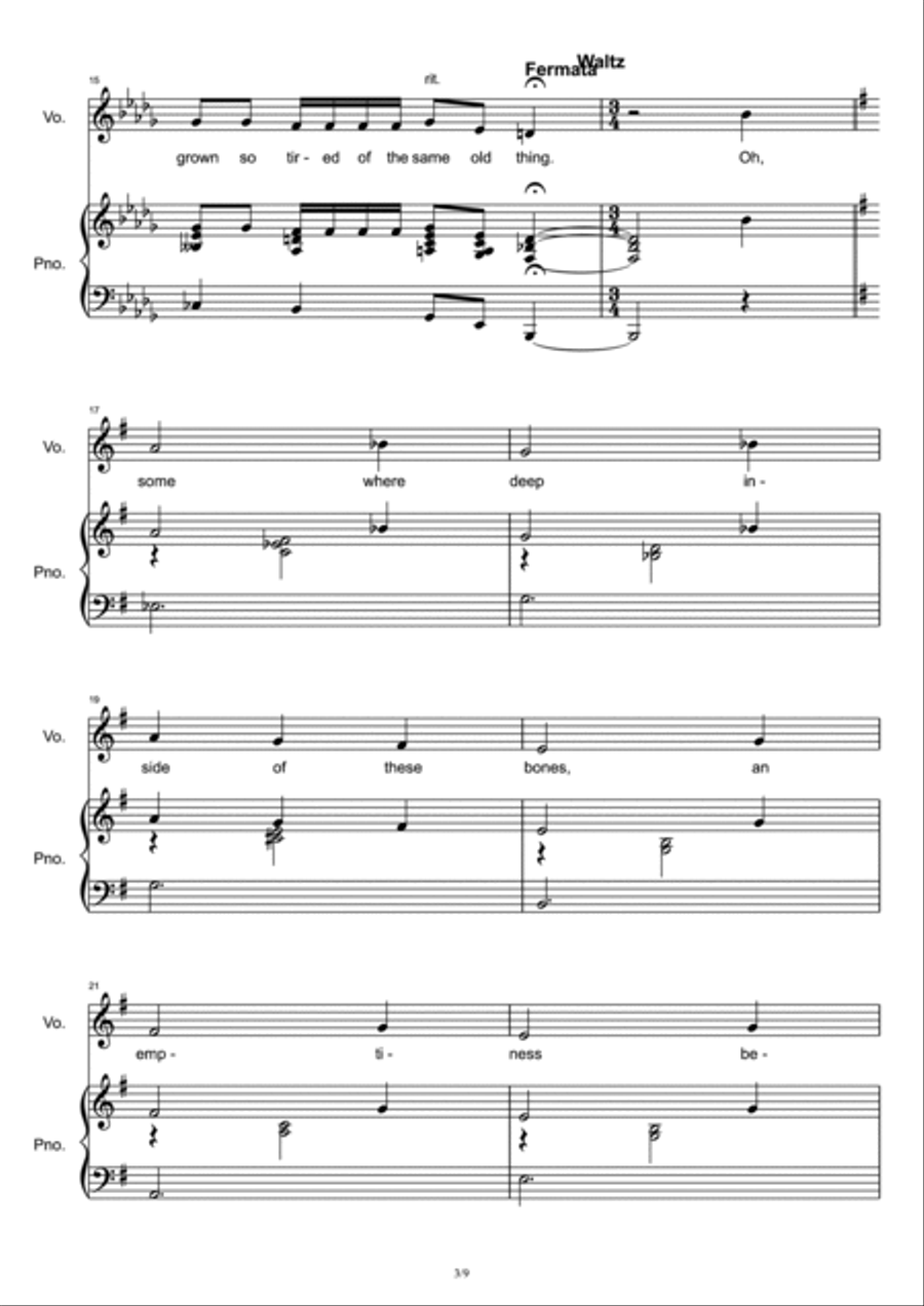 Jack's Lament Voice scores gallery preview page 3