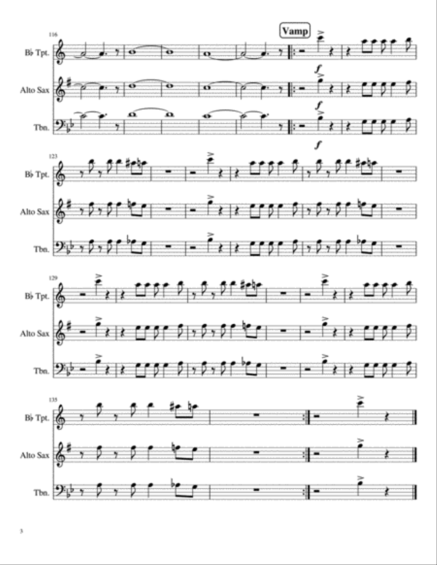 Walking On Sunshine Walking On Sunshine Small Ensemble scores gallery preview page 3
