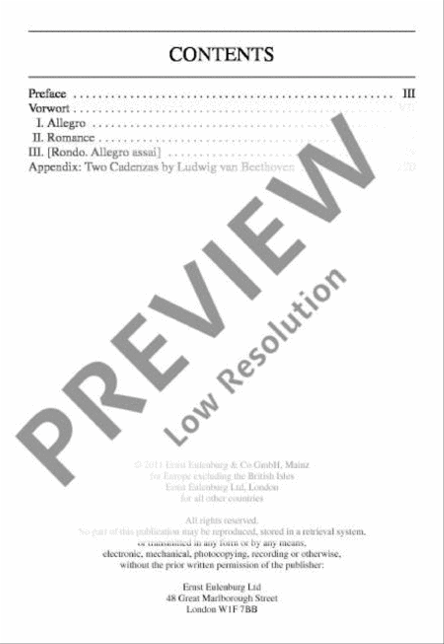 Concerto No. 20 D minor Orchestra scores gallery preview page 3
