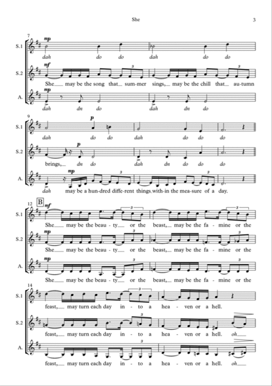 She SSA scores gallery preview page 3