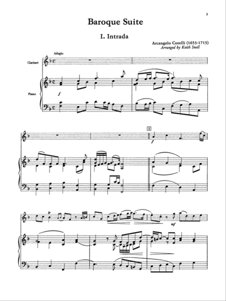 Belwin Master Solos (Clarinet), Volume 1 Clarinet scores gallery preview page 3