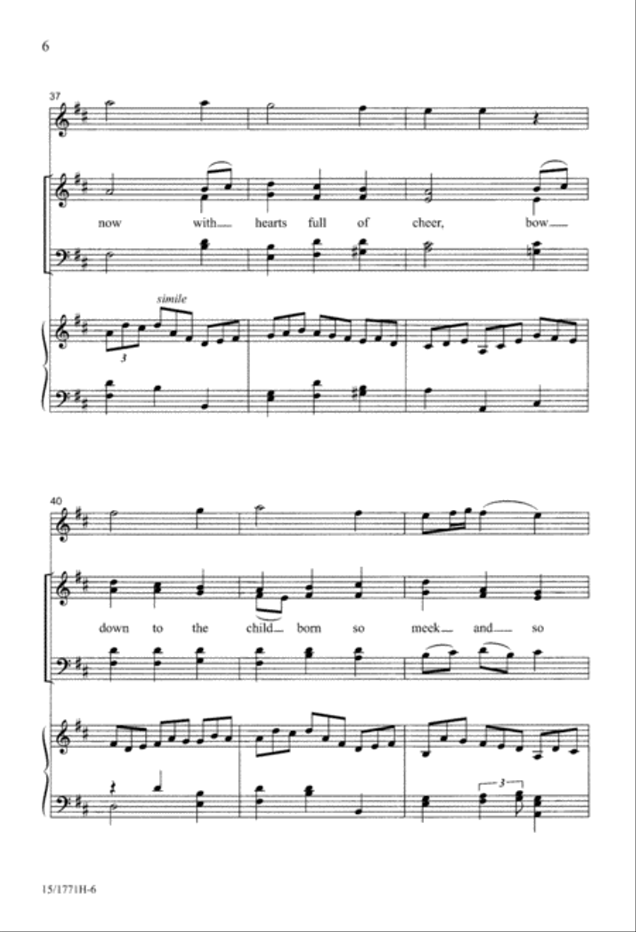 A Joyful Noel 4-Part scores gallery preview page 6