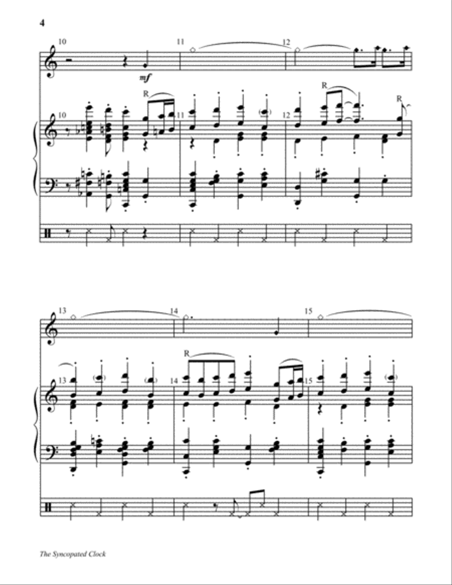 The Syncopated Clock 5-Octaves scores gallery preview page 4