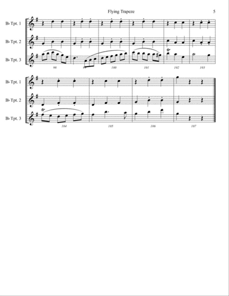 The Flying Trapeze (The Brass Ensemble scores gallery preview page 5