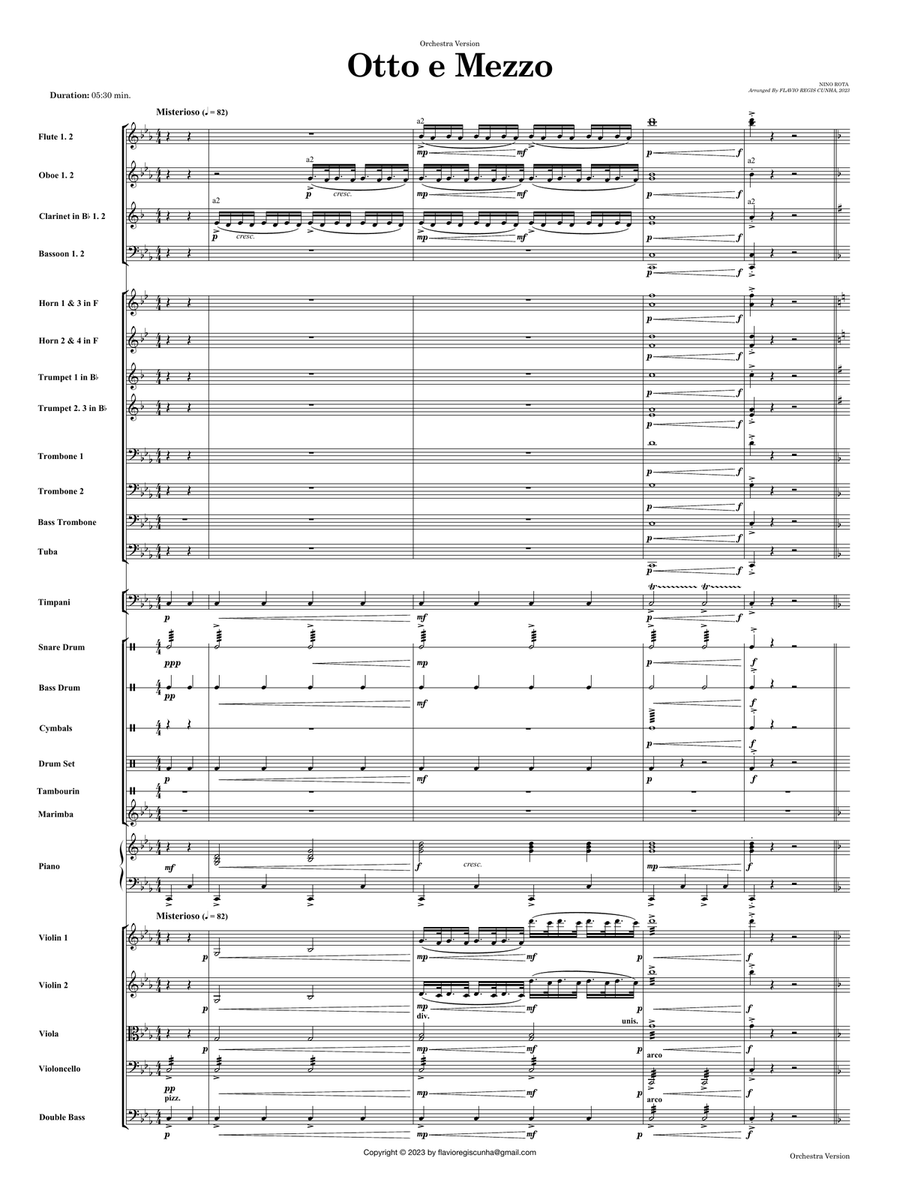 La Passerella Di Addio Full Orchestra scores gallery preview page 3