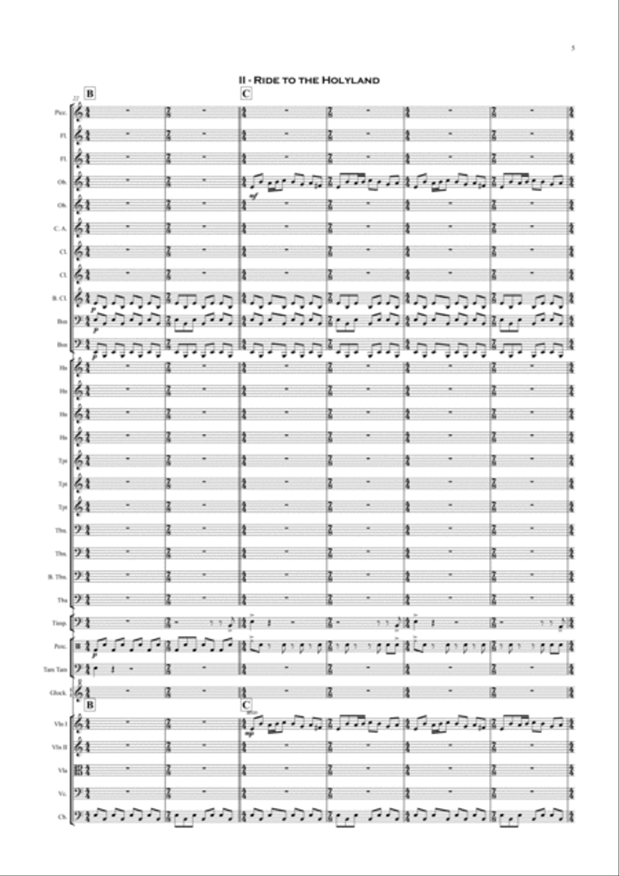 Crusader's Quest Crusader's Quest Full Orchestra scores gallery preview page 5