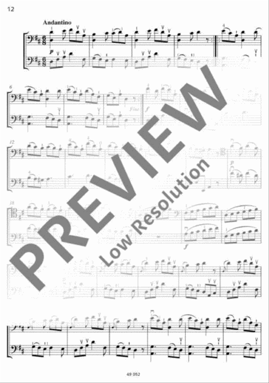 6 Easy Duets 6 Easy Duets String Duet scores gallery preview page 13