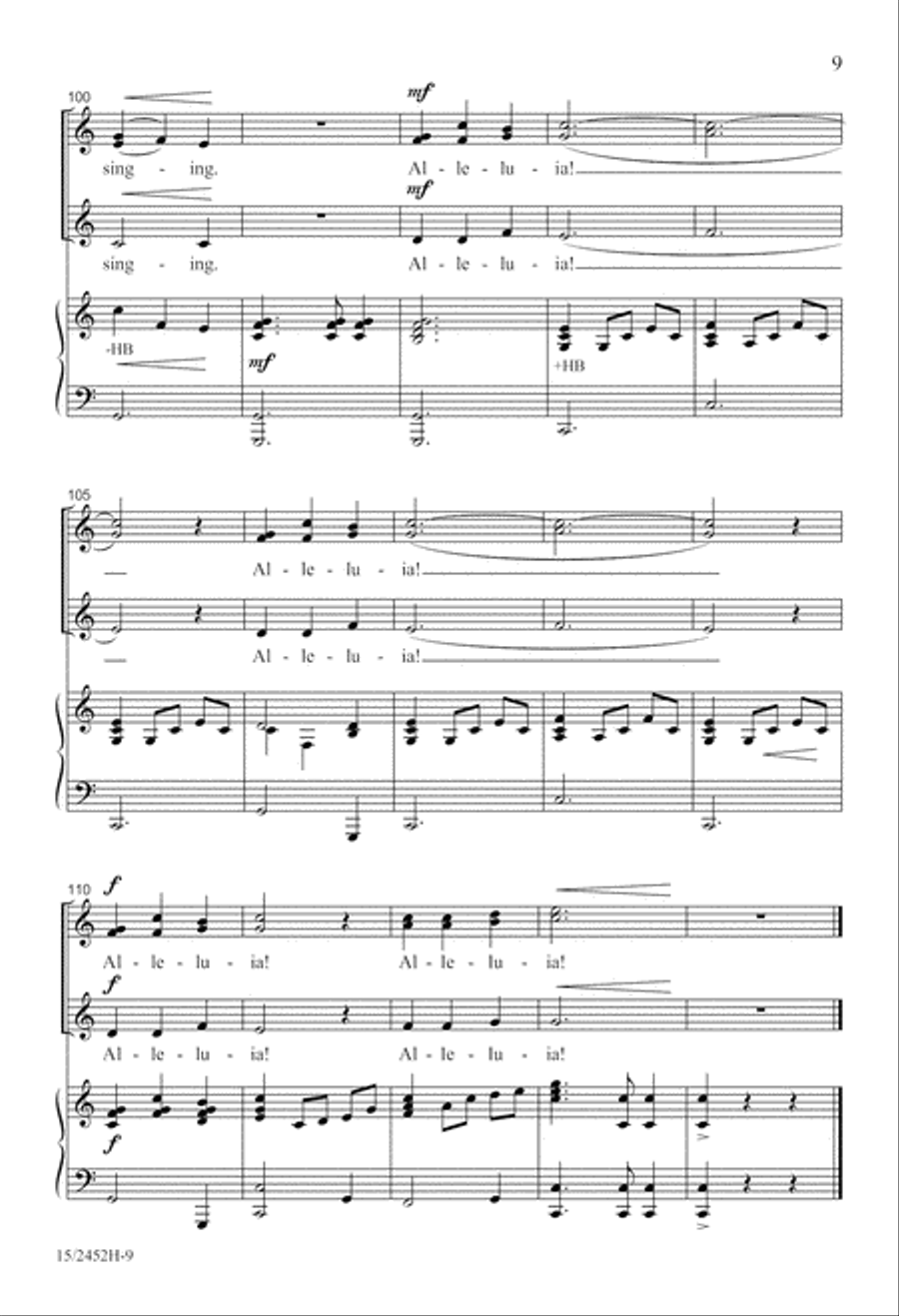 A Star Dances, an Angel Sings SSA scores gallery preview page 9