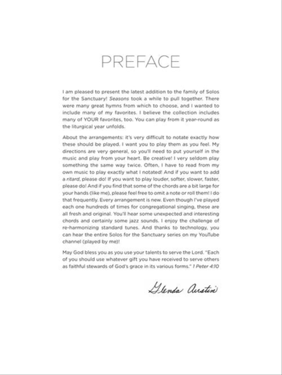 Solos for the Sanctuary - Seasons Piano Solo scores gallery preview page 4