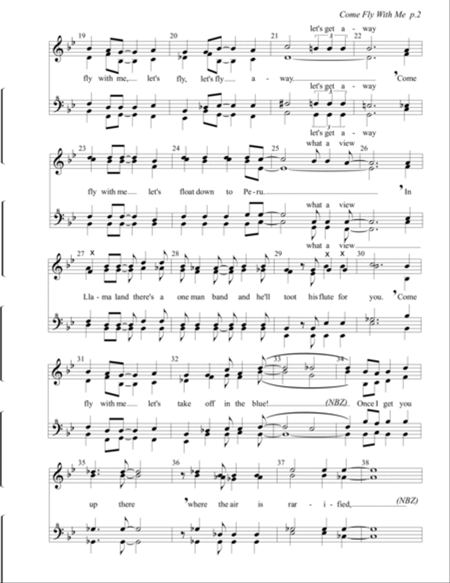 Come Fly With Me SSAA scores gallery preview page 2