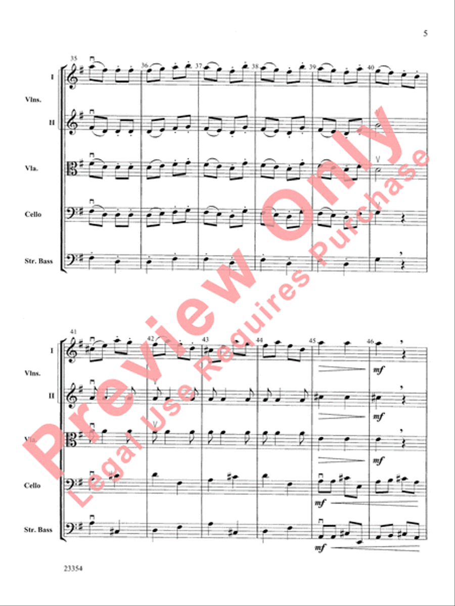 Symphony No. 8 Symphony No. 8 String Orchestra scores gallery preview page 6