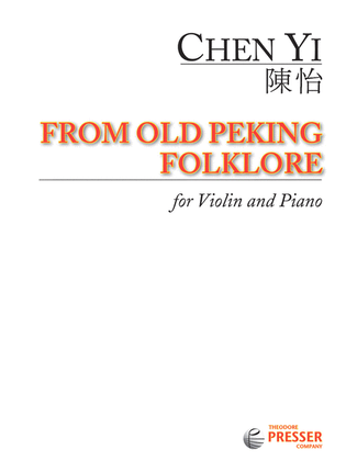 Book cover for From Old Peking Folklore