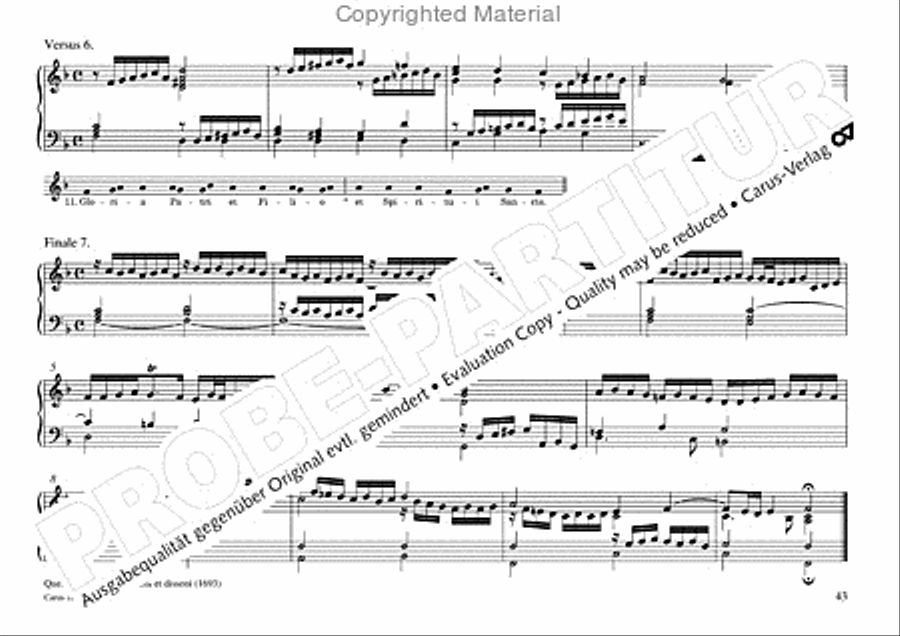 Freiburger Orgelbuch: Stammteil Organ Solo scores gallery preview page 44