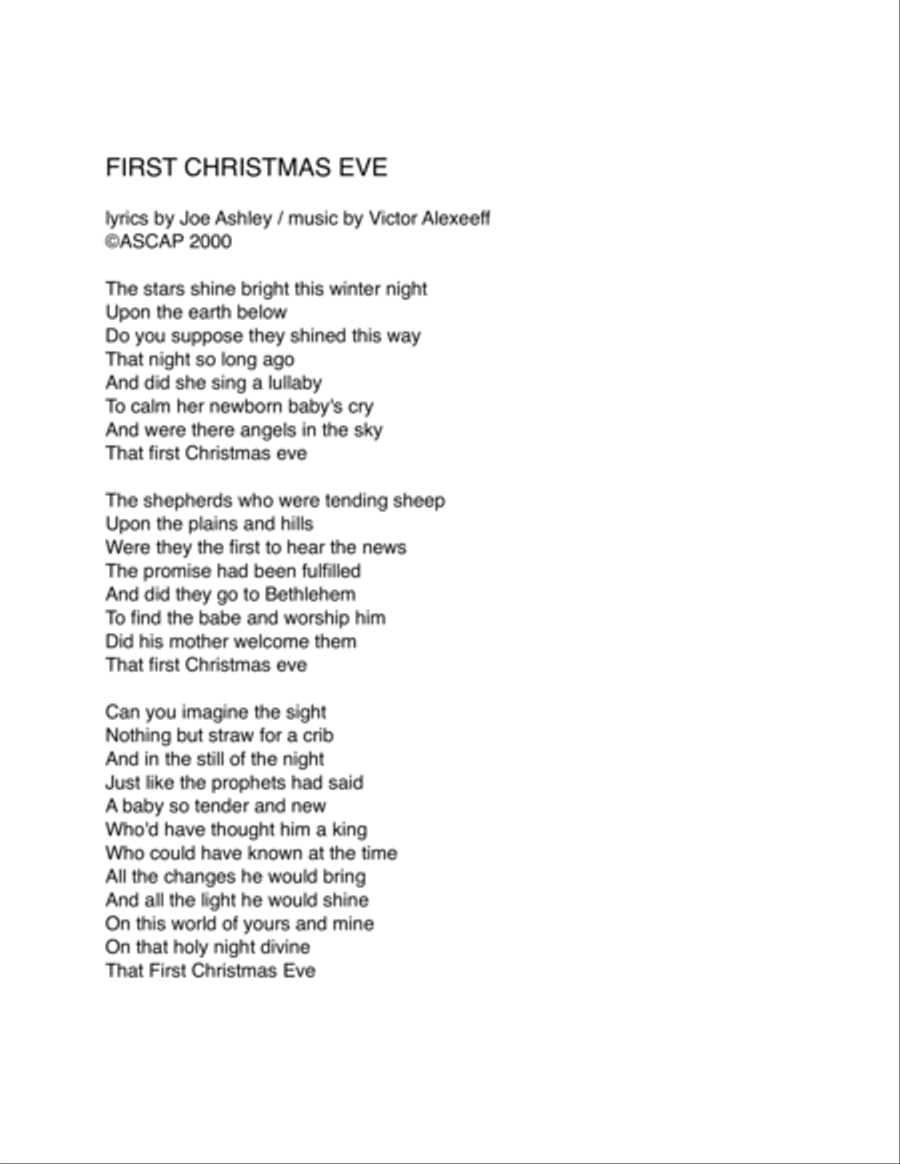 First Christmas Eve (instrumental in Gb) Piano, Vocal, Guitar scores gallery preview page 3