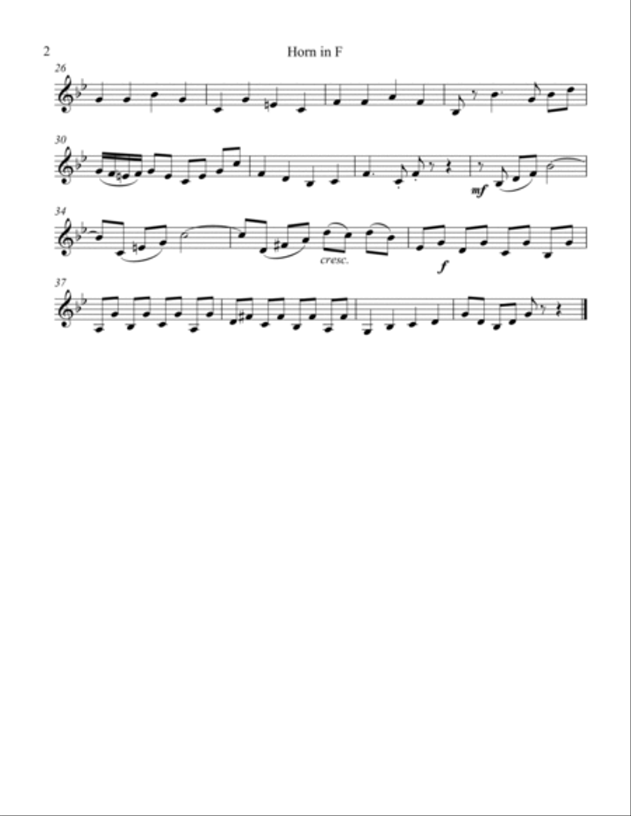 Bouree II Bouree II Brass Duet scores gallery preview page 2
