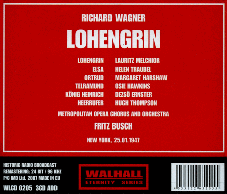 Lohengrin: Melchior-Traubel-Ha