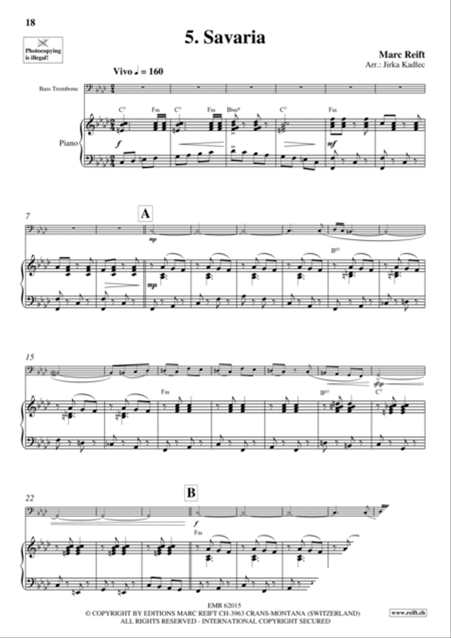 10 Golden Party Solos 10 Golden Party Solos Bass Trombone scores gallery preview page 8