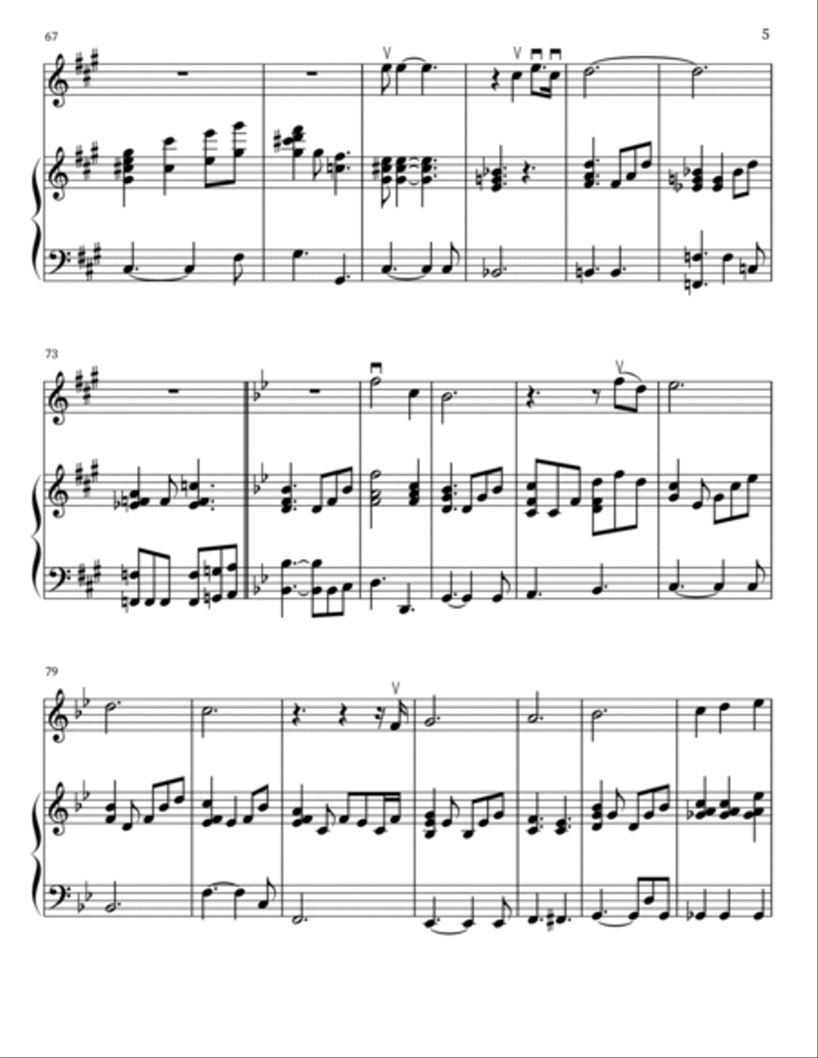 Can't Help Falling In Love Violin Solo scores gallery preview page 5