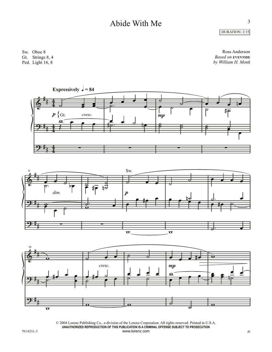 In Memoriam (Digital Download) Funeral scores gallery preview page 1