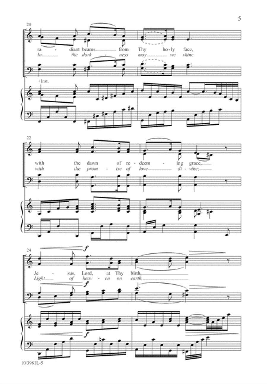 Silent Night, Holy Night 4-Part scores gallery preview page 6