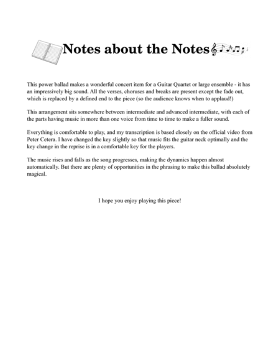 Glory Of Love Guitar Ensemble scores gallery preview page 3