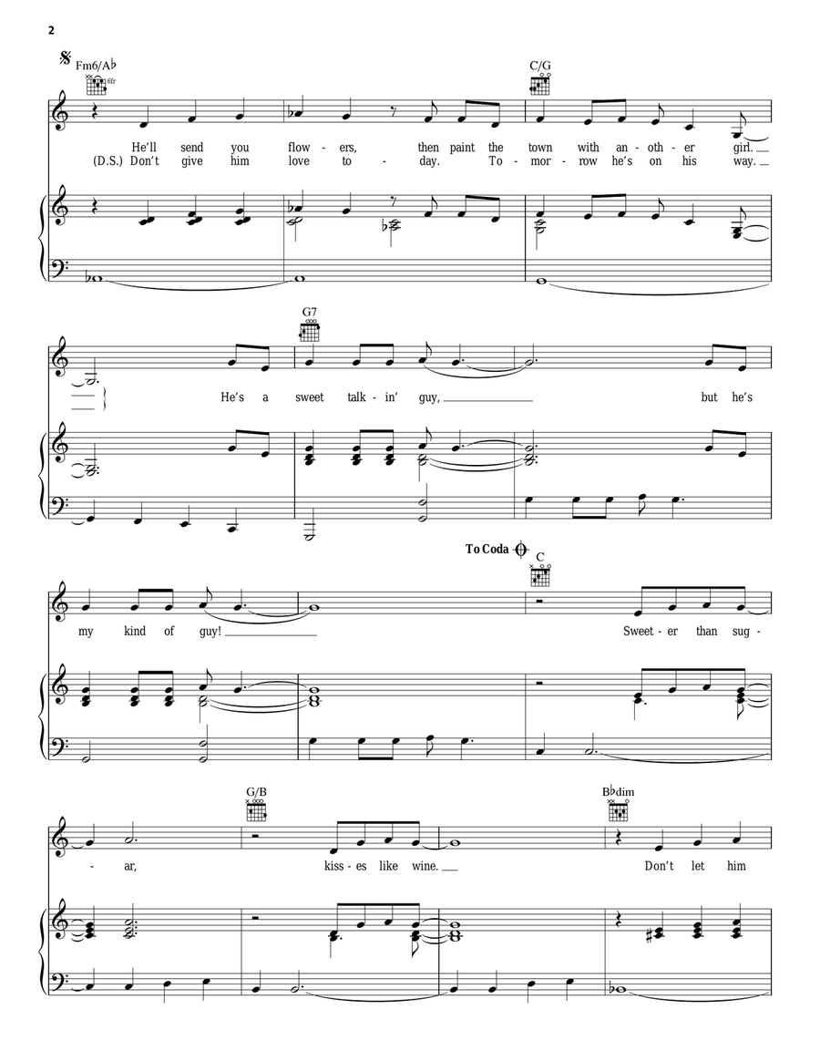 Sweet Talkin' Guy Acoustic Guitar scores gallery preview page 2