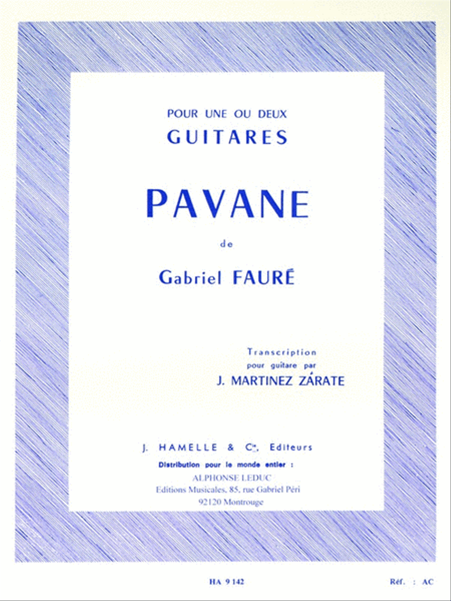 Pavane Op.50 Pavane Op.50 Acoustic Guitar scores gallery preview page 1
