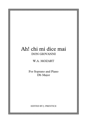 Book cover for Ah! chi mi dice mai - Don Giovanni (Db Major)