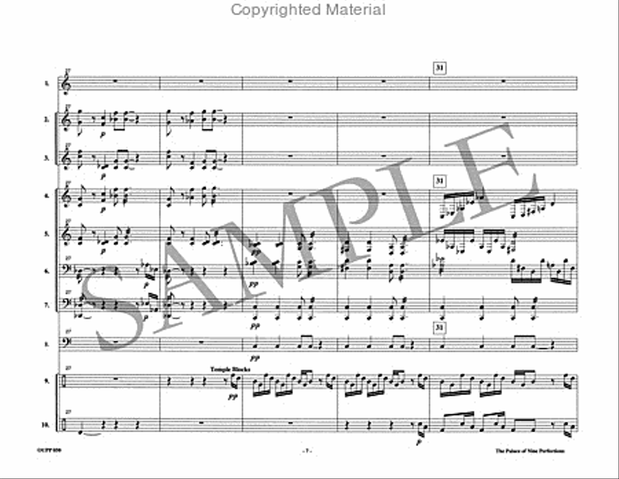 The Palace of Nine Perfections Percussion Ensemble scores gallery preview page 8