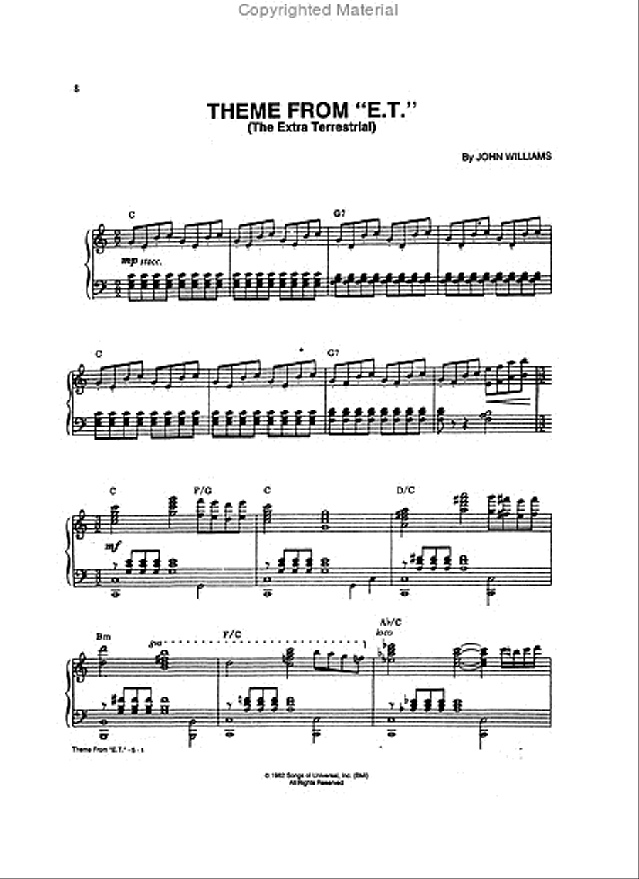 John Williams – Greatest Hits 1969-1999 Piano Solo scores gallery preview page 4